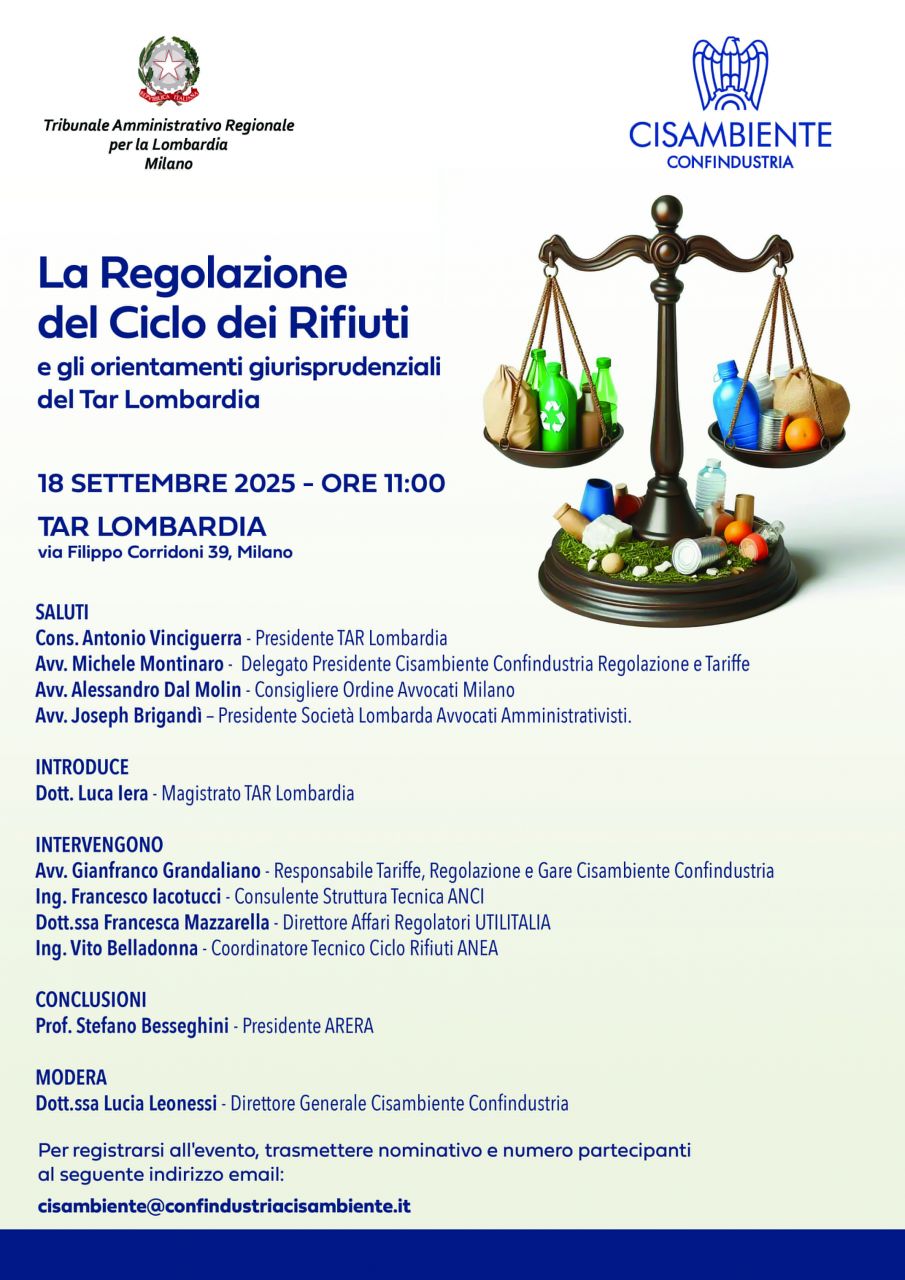 La Regolazione del Ciclo dei Rifiuti e gli orientamenti giurisprudenziali del TAR Lombardia